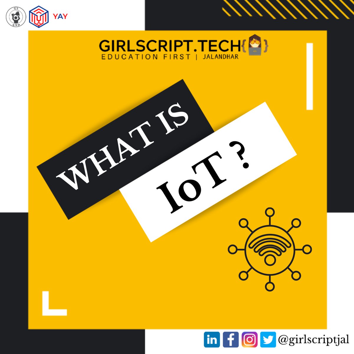 GirlScriptJal's tweet photo. As the Internet of things advances, the very notion of a clear dividing line between reality and virtual reality becomes blurred, sometimes in creative ways. 
#girlscriptjalandhar #learning #iot #internetofthings #motivationalmonday #learning #educationfirst #technicalpost #techn https://t.co/WA7sD7ZzjB