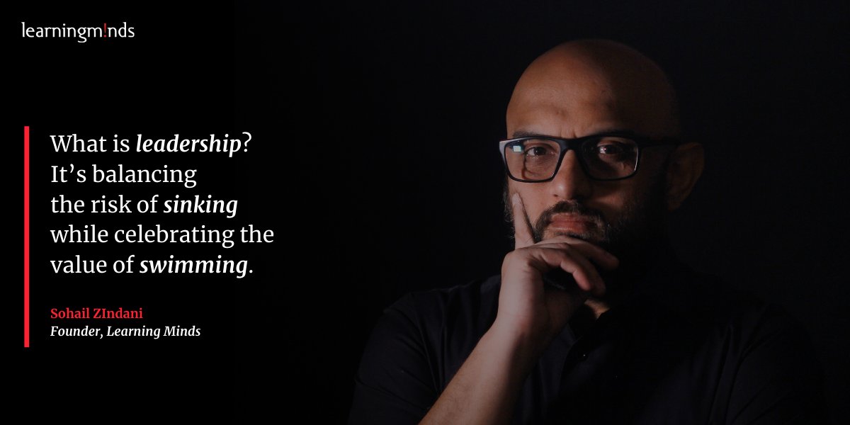 LMGonline's tweet photo. #MondayMotivation
"What is leadership? It's balancing the risk of sinking while celebrating the value of swimming." - Sohail Zindani
#LearningMinds #SohailZindani #Leadership #LeadershipSkills #Quote #QuoteOfTheDay #LearningForLife https://t.co/lVelmdjbmt
