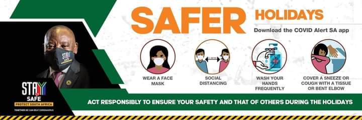 ANCECape's tweet photo. As much as we want to relax, we must remember that the virus does not take a holiday. The best way to prevent infection is to avoid being exposed to the virus
 #CelebrateSafe #SaferFestiveSeason 
@OscarMabuyane 
@LulamaNgcuka 
@BapsMhlaba 
@pearlido 
@PontshoMab 
@healthnews https://t.co/dXzInGexuw