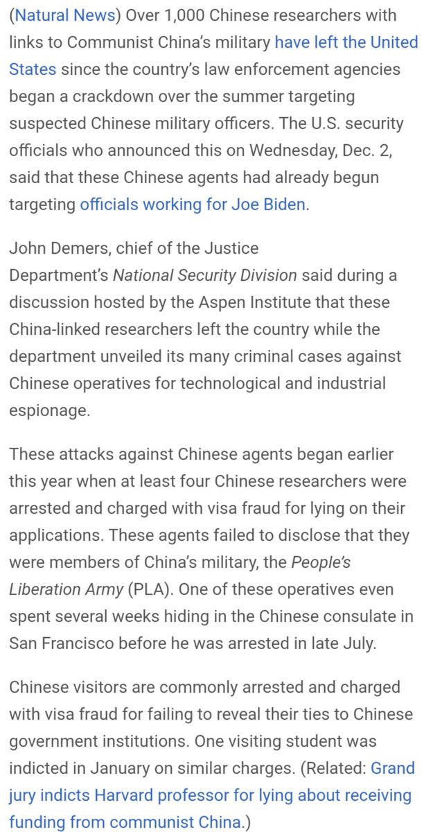Over 1,000 Chinese researchers have fled the US since federal crackdown on technological and economic espionageDemers, chief of DOJ National Security Division said China-linked researchers left the country while the Dept unveiled many criminal cases against Chinese operatives