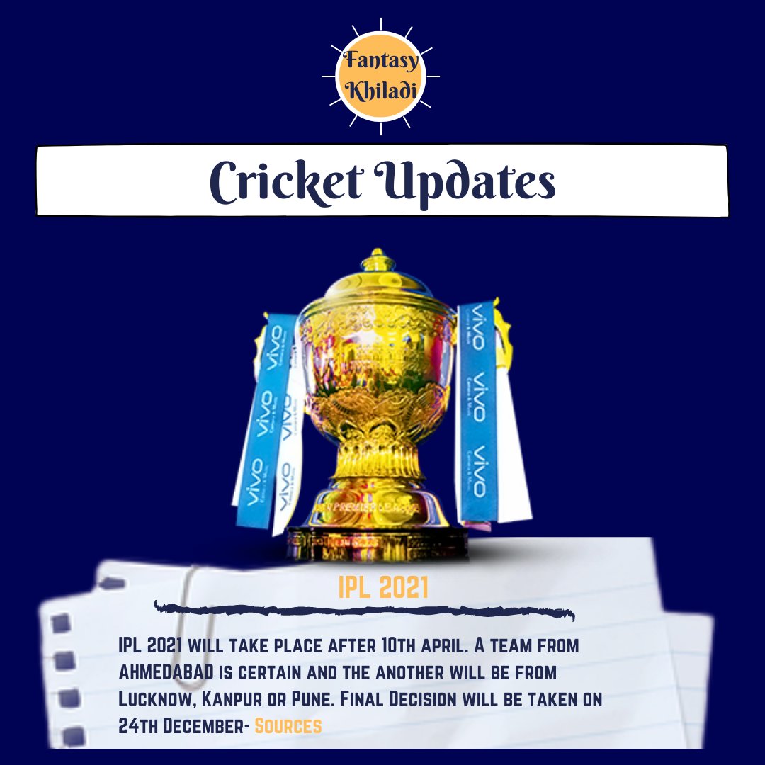 Ravisingh1011's tweet photo. IPL 2021

COMMENT BELOW Your Thoughts!

#Teamcreation #IndianT20League #CricketLeague #FantasyCricket #T20League #IndianKiApniFantasyApp #ReferCode #MondayMotivation #Cricket #IPL #IPL2021 https://t.co/cZu1wCc9OU