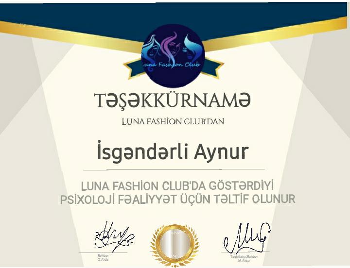 AzeriMgfc's tweet photo. PSİXOLOQ AYNUR İSGƏNDƏRLİ LUNA FASHİON CLUB'DA GÖSTƏRDİYİ PSİXOLOJİ FƏALİYYƏTƏ GÖRƏ TƏLTİF OLUNUR🥰Qrup linki və qrup haqda məlumat üçün DM https://t.co/CHG6Yt3gob