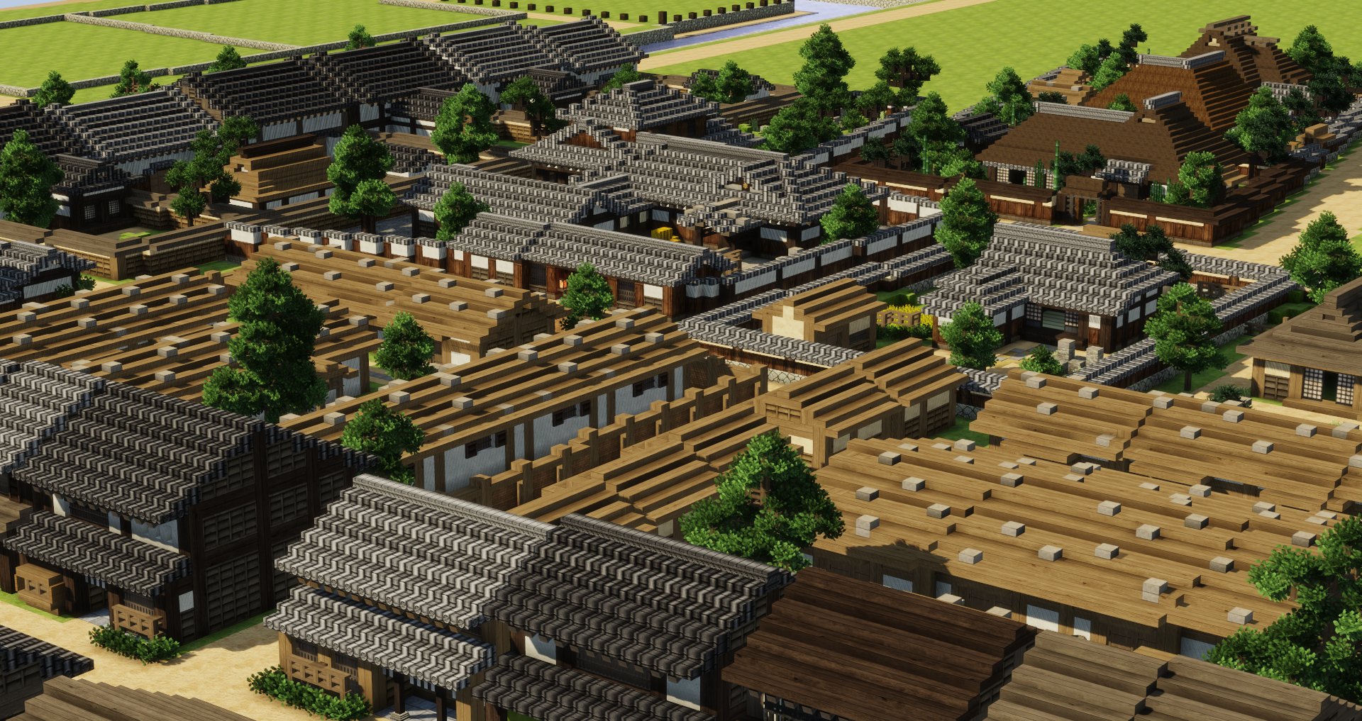 ホルびん Sur Twitter 城下町の街並み 和風建築 Minecraft建築コミュ T Co Faii3wjyjq Twitter