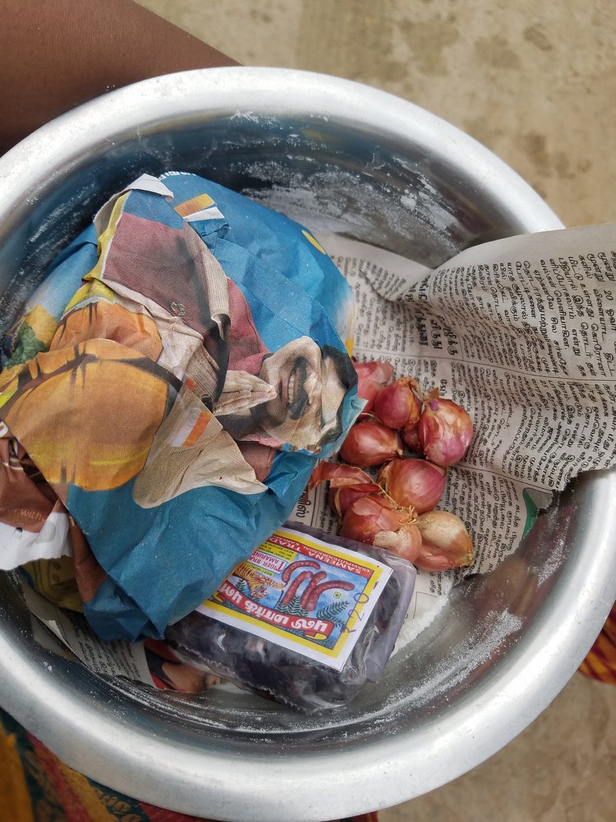 Early in the morning, villagers soak rice, pound it into rice flour and mix it with jaggery. This along with pearl onions, tamarind and jaggery is taken to the temple as offerings.