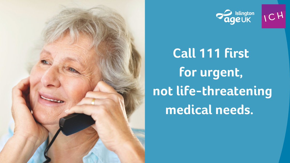 If you are experiencing an urgent but not life-threatening medical need, the NHS is urging all of us to call 111 first. 111 can help those that need urgent care by booking them in to be seen in A&amp;E. For more information: bit.ly/3n1XbOl @Islingtonlibs #111first #nhs