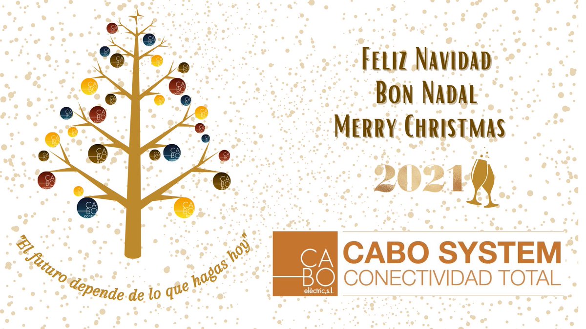 CABOElectricSL's tweet photo. Desde CABO ELECTRIC os deseamos una feliz Navidad!🎄⭐️ https://t.co/JacLV3Xwbq