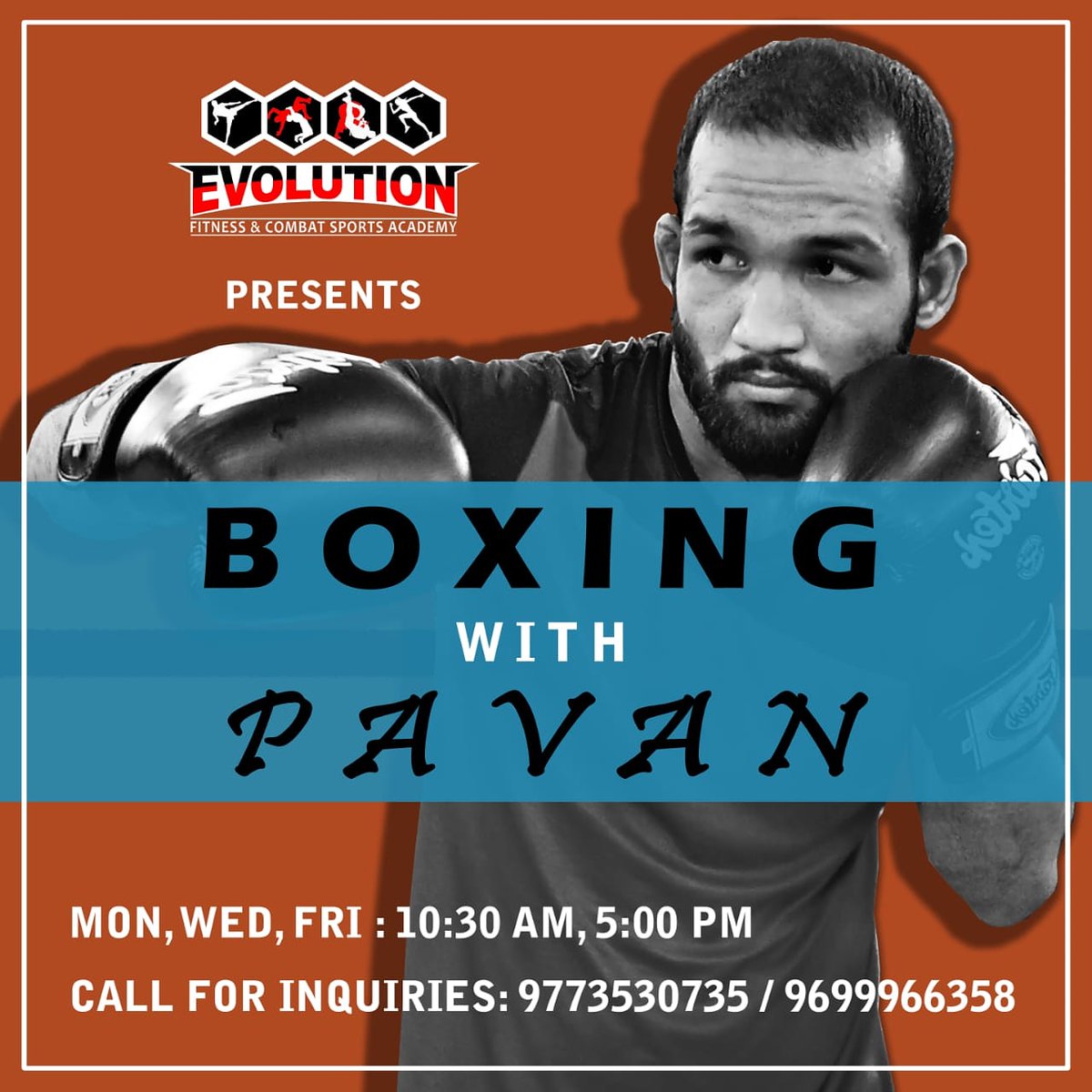 PavanprasadSemw's tweet photo. Boxing Classes !! 
Bored At Home ??
Getting Fat And Lazy ?? 
Want To Learn A New Skill ?? 
Come And Join Us.
Allow Us To Be Your Partner In Your Boxing Journey. 
Call Us To Book A Trail Session. 
Note : Discount For School &amp; College Students Upon Showing Their ID'S.
#boxing https://t.co/8UhWJ1bxSD