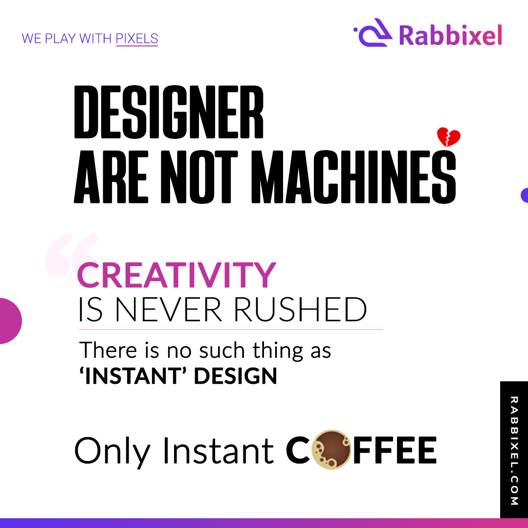 rabbixel's tweet photo. Be Patient.
Good Designs Take Time.
.
.
.
.
#graphicdesign #design #illustration #graphicdesigner #graphic #designer #digitalart #photoshop  #creative  #artist #sketch #graphics #logodesigner #photography #marketing #drawing #logodesign #patient #designinspiration #webdesign https://t.co/hb2ETeeMYg
