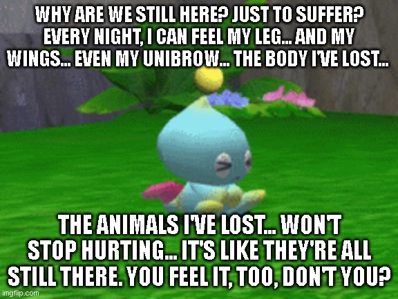 FlammableHippie's tweet photo. A twitter thread, compiling the diary entries by Punished CRUMBO... the Chao, the adopted child of @lambdasomni and @jujumaycry during the second part of their Sonic Adventure 2 collab stream

 #JujuBats #memeSOMNIa https://t.co/mOfSVJffaf