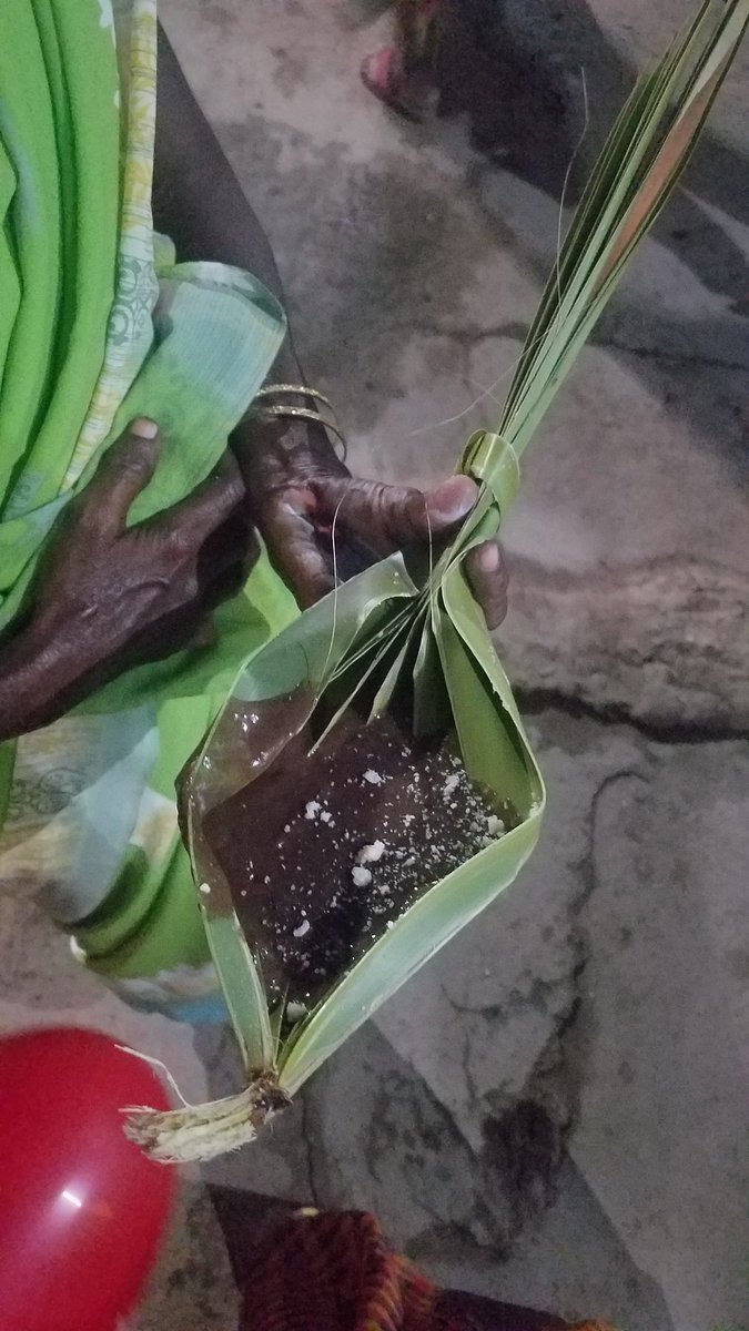 Once the poojai is over, koozh from common pot is distributed to those who didn't cook their own.As usual ending the thread with selfies. My LM's LM decided to peep into camera; so cute!! Fin!
