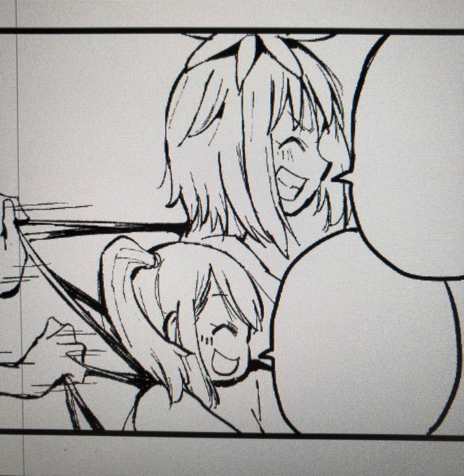 本日は先週のヤンマガが合併号につきつむじまがり×すぷりんぐもお休みです!!!!
先週描いた小さいコマのカッパ姉と座敷ちゃんが気に入ったので代わりに貼っておきます🤢‼️ #つむすぷ 