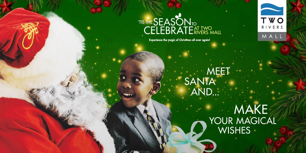 TwoRivers_KE's tweet photo. It wouldn’t be Christmas without a Santa meet and greet for the little ones. Make it special for the little angels in your life by giving them that special moment from the 19th to the 25th of December on ground floor near Miniso🎅🏾🎅🏾
#TwoRiversXmasMagic https://t.co/9bRxy768DW