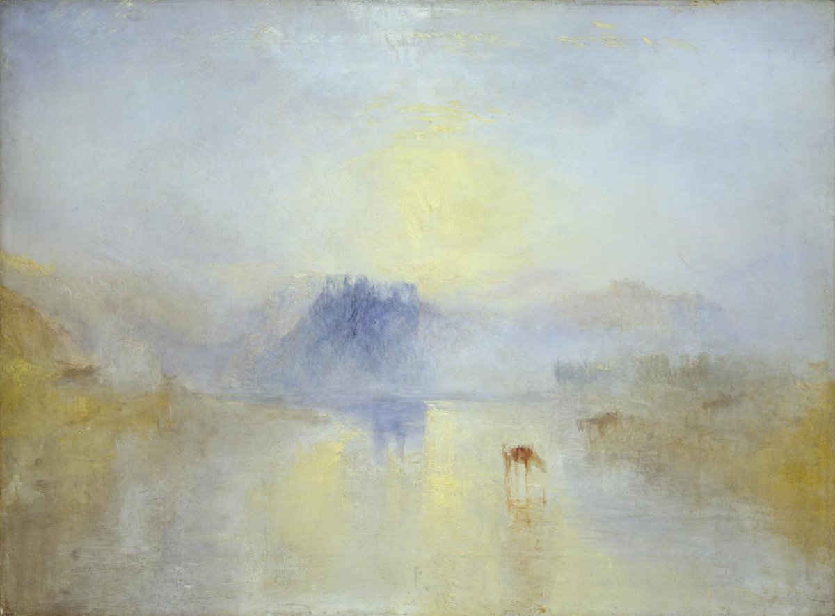 TateImages's tweet photo. Norham Castle, Sunrise c.1845 by Joseph Mallord William Turner available now from our partners https://t.co/dgvlhPyBPa and Fine Art America

https://t.co/XsRixnBO5s

#art #turner #JMWTurner #artist #sunrise https://t.co/f3n1nWGAvD