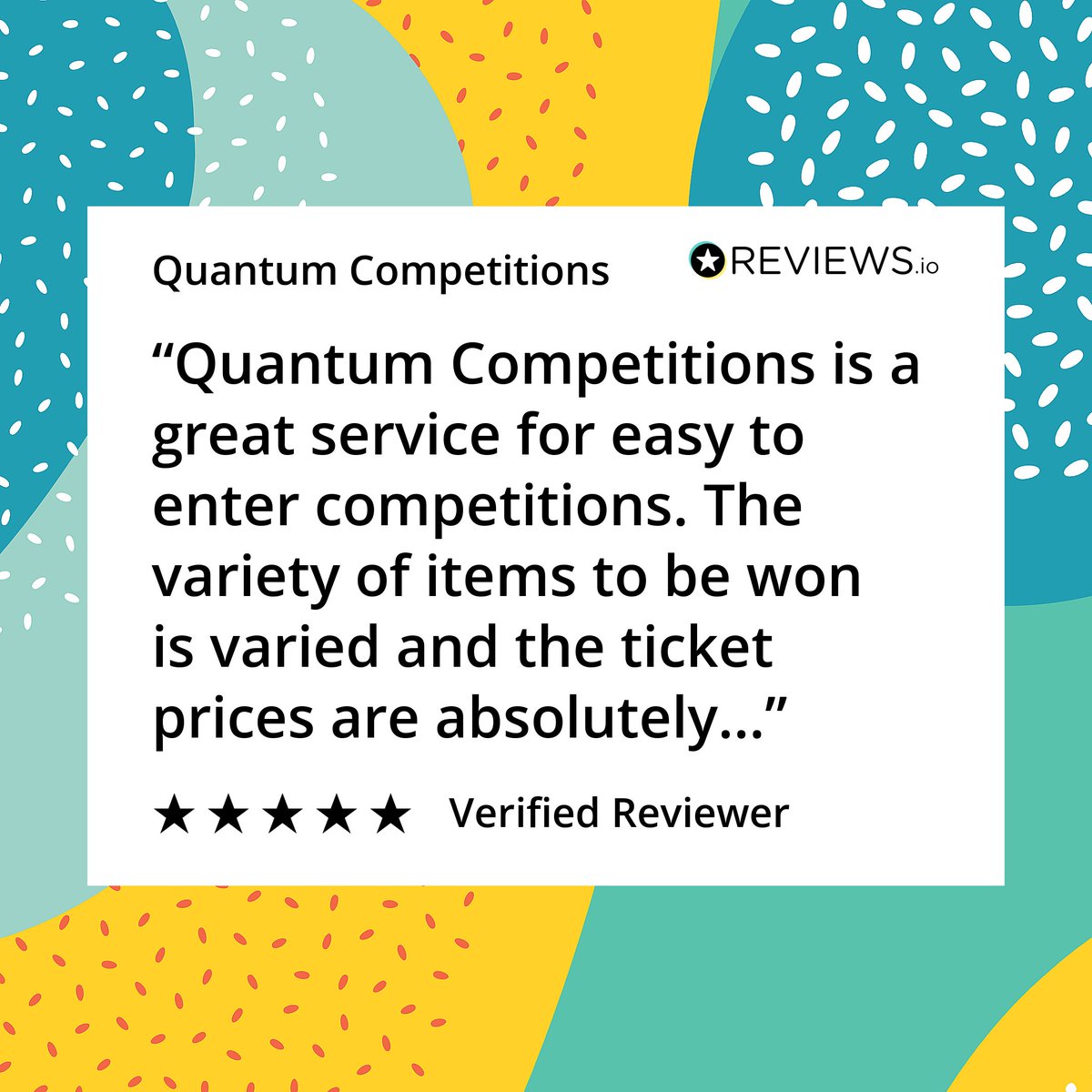 QCompetitions's tweet photo. We've reduced the price point on our competitions to make them more accessible for all! 

Review us on https://t.co/kr1SC4RcAG: https://t.co/X0PyBQ62hp
Review us on Facebook: https://t.co/TWktwCGqMq

Two reviews = Two entries! https://t.co/ar6nOA7uwh