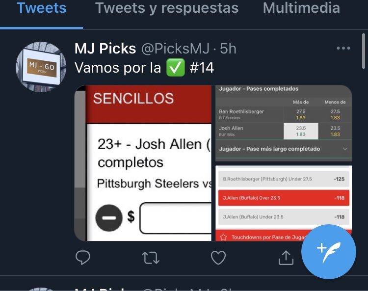 PicksMJ's tweet photo. MJ-GO

Se volvió a ganar 🔥💰
Récord 14✅ 5❌ 1🅿️

20 picks de los 50 del mes, https://t.co/WsC2jz0J5a