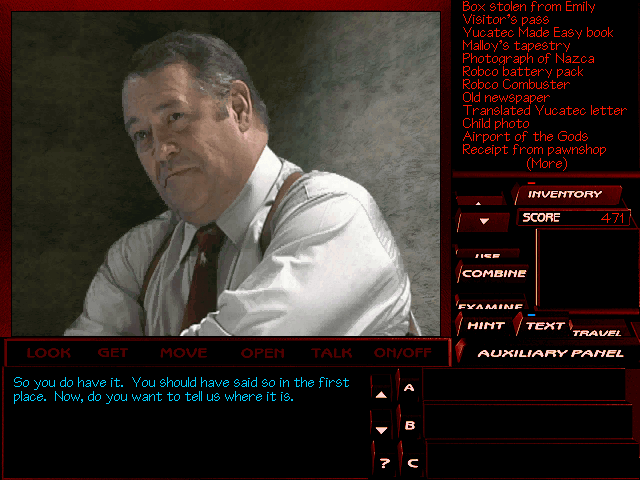kelmer44's tweet photo. Tex Murphy: The Pandora Directive (Access Software, 1996) #aventuraaldia #retrogaming #adventuregames #AccessSoftware #texmurphy https://t.co/YTcjT8mpfC