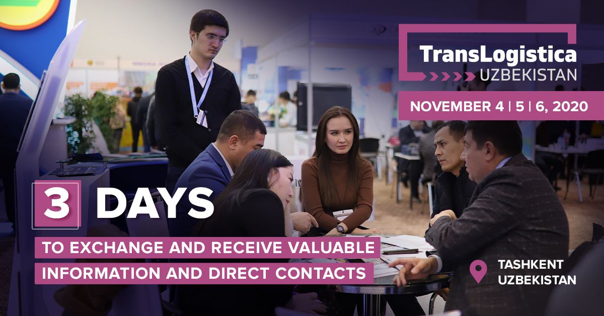 ItecaExhibition's tweet photo. Exhibiting in #TransLogistica Uzbekistan is your unique opportunity

Restore business contacts with TransLogistica Uzbekistan from November 4 till 6 👉 https://t.co/8EuS93VDec

#ItecaExhibitions #MoreThanJustEvent #ExhibitionsBuildEconomies https://t.co/xunWZ0rNMo