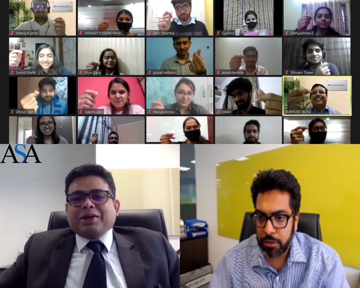 ASA_cci's tweet photo. Day 2 of our digital bi-annual "TIPS"-Training and Induction of Professional Staff session!
#asa #asafamily #tips #decembersession #training #internaltraining #induction #digital #internalprogram #newjoinees #articleassistants @Himansh05589172 https://t.co/1DxaZiupjX