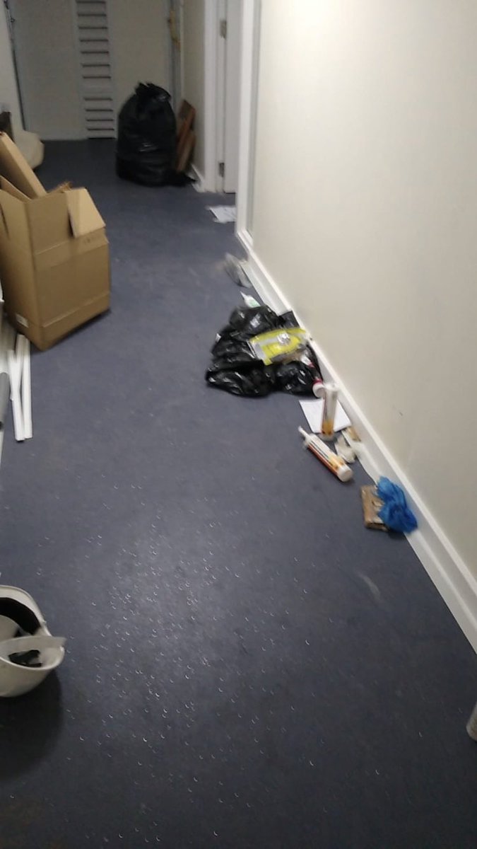 ⚠️HEALTH &amp; SAFETY⚠️
⚠️FIRE HAZARD ⚠️
This is how the workers employed by <a href="/MetTVH/">MTVH</a> leave our communal areas when they’re finished for the day. 

Please help us by tweeting <a href="/MetTVH/">MTVH</a> with your views on this, as THEY ARE NOT LISTENING TO US....