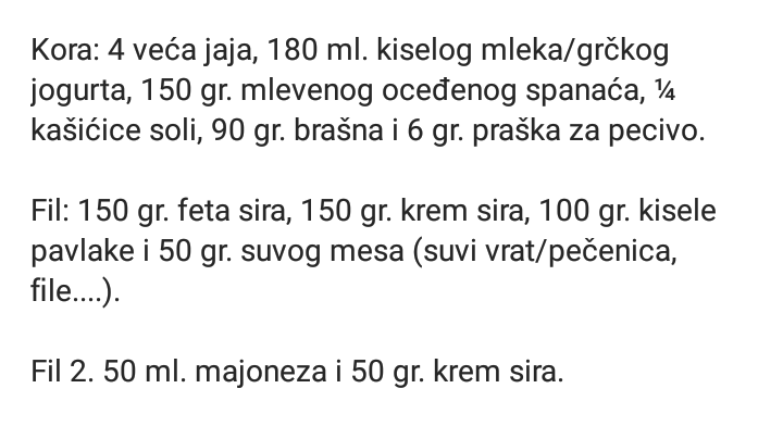 Miljana58's tweet photo. Slane šubarice sa spanaćem. #slanesubarice #predjelo https://t.co/5291dxih52