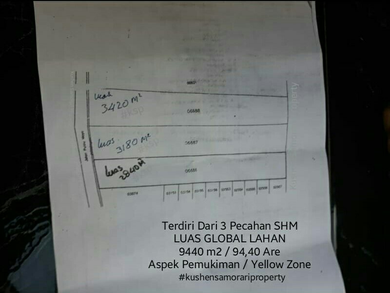 Land For Sale, Nice For Residence.
Freehold Title.
Size : 9440 square meter / 9440 m2.
Land Position at Yellow Zone Aspec.
Price : 600 million / 100 sqm / 100 m2.
Location at : Pulau Moyo Street, Pedung, South Denpasar City, Denpasar City - Bali Island.
📲Whatsapp +6282144168709