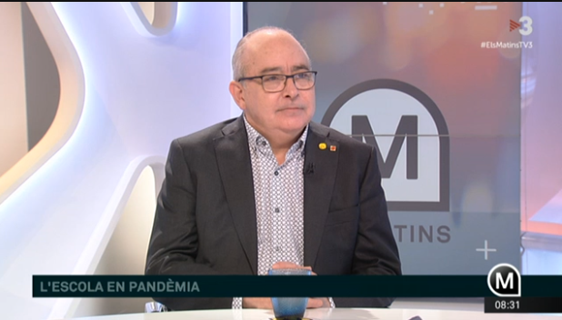 educaciocat's tweet photo. 🔴 DIRECTE | #Conseller @JosepBargallo, ara a @elsmatins: "El tancament total de les escoles no ha estat mai a sobre de la taula" #ElsMatinsTV3

▶️ https://t.co/Fkqe8qikia https://t.co/uO1P7z9TxG