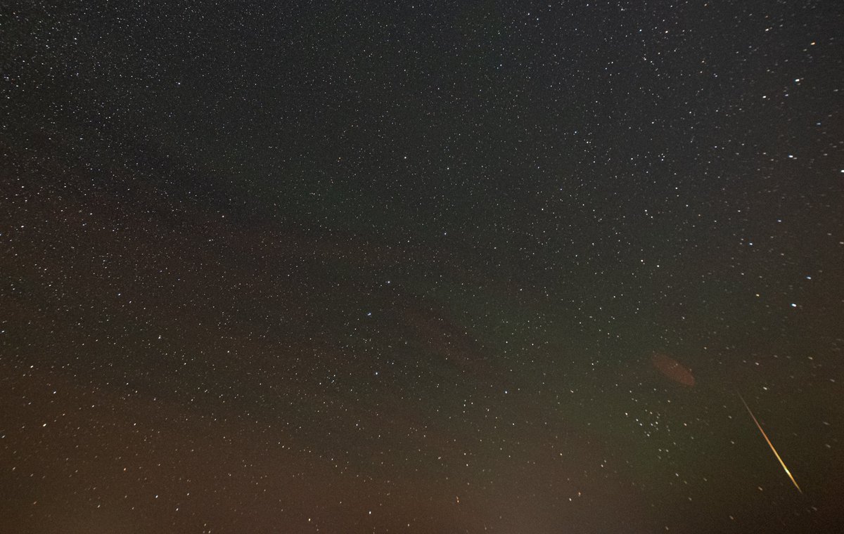 #GeminidMeteorShower ....what a great show in Southern Manitoba....very cold night...so many meteors even I caught some🤣appropriately caught a twofer for the twins😊