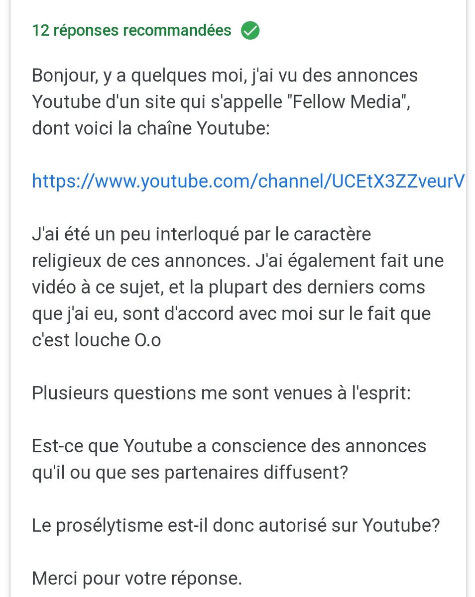 Clementine Rebillat Cette Nuit Vers 1 Heure Du Matin J Ai Ete Troublee Par Une Pub Sur Youtube Une Femme S Adresse Directement A Moi En Me Tutoyant Pour M Expliquer Que Si