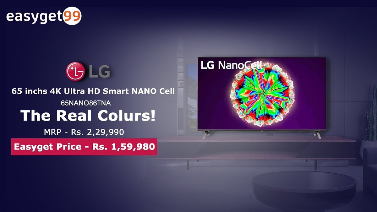 Easyget_99's tweet photo. In a hectic life, Be smart!
Save more than what you spend
Buy 65 inch 4K Ultra HD Smart NANO Cell TV
Shop online now &amp; get exciting deals.

#lgnanocelltv #lg #lgtv #bestprices #sepcialoffer  #easyget99 #99mindelivery https://t.co/94sah66hxc