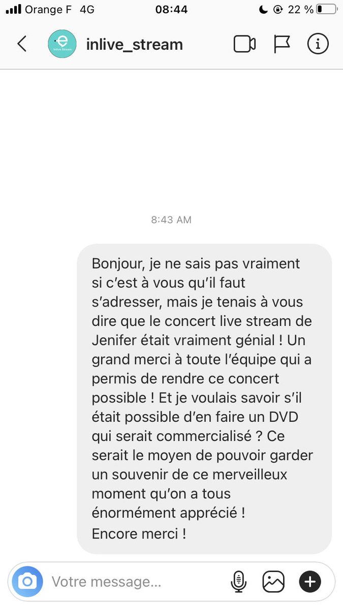 Leila_EvilRegal's tweet photo. Je tente on sait jamais 🤞🏼 #JeniferEnLiveStream @JeniferOfficiel https://t.co/fRUSi5uXts