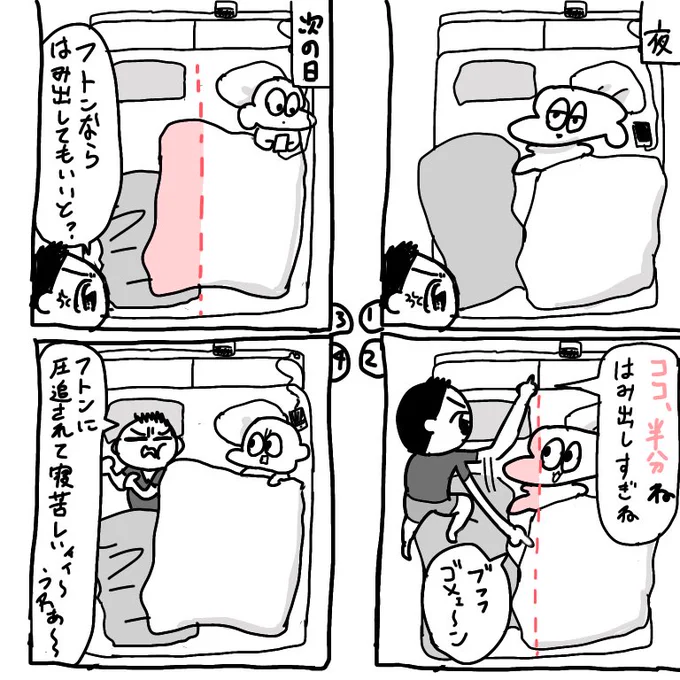 半分に厳しい夫 