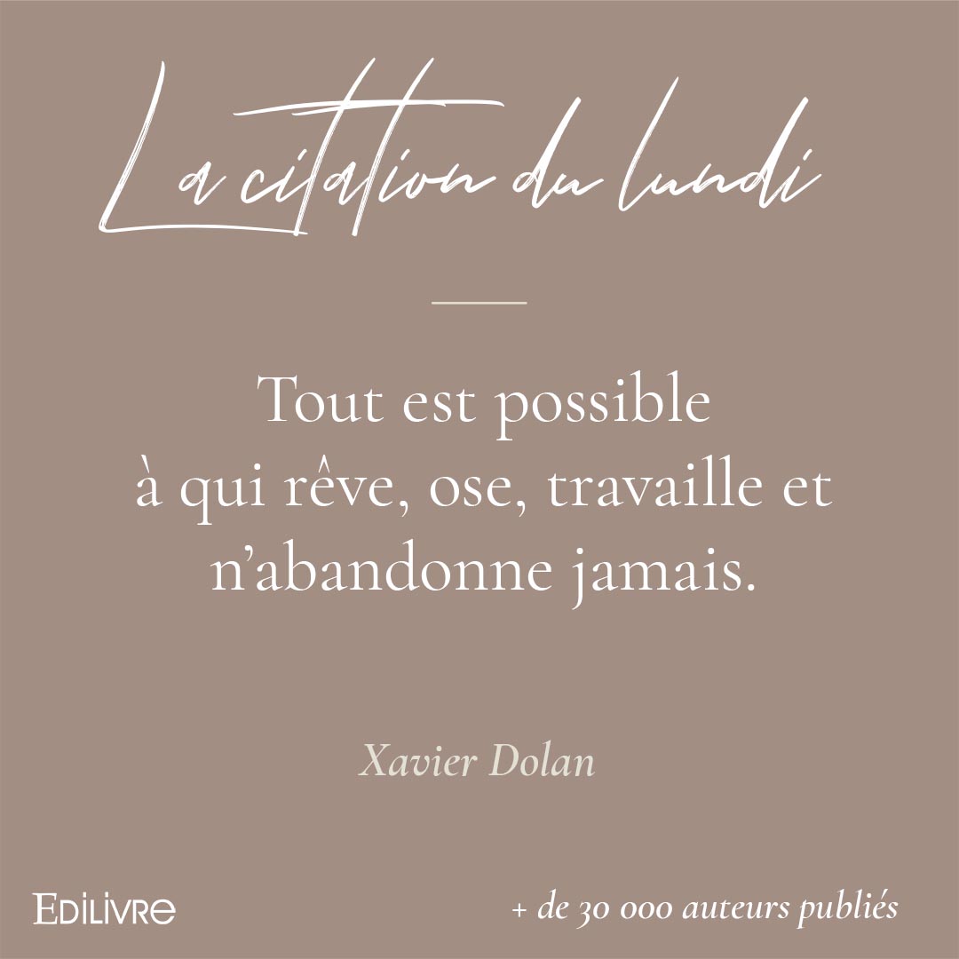 [La Citation du Lundi]

Aucun début n'est parfait, alors CONTINUONS !