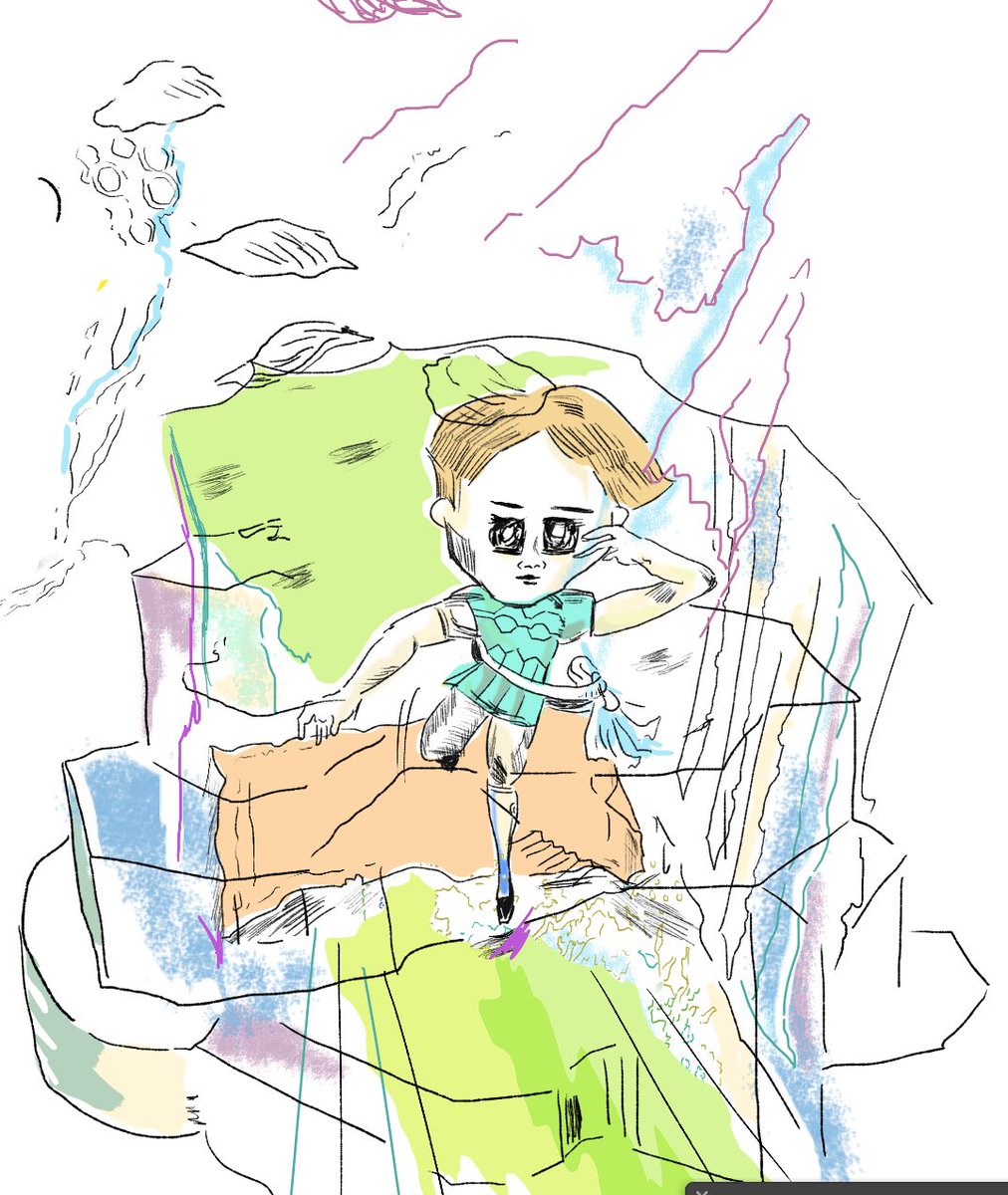 イラストレーター香川尚子 Naoko K Treasure Island 宝島 Degitalart Drawing イラスト イラストレーター Illustration 線画 Illustrator Art Graffiti Cartoon アート Sketch ドローイング Iloveart Loveart 宝島 Tresureisland