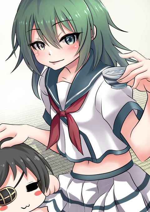 木曾と一献 #艦これ #艦隊これくしょん #木曾 #木曾進水日 https://t.co/yIWBgqZkju 