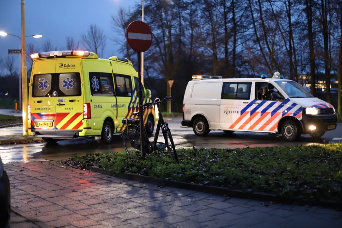 Fietsster geschept op de Lauwers in Drachten -.