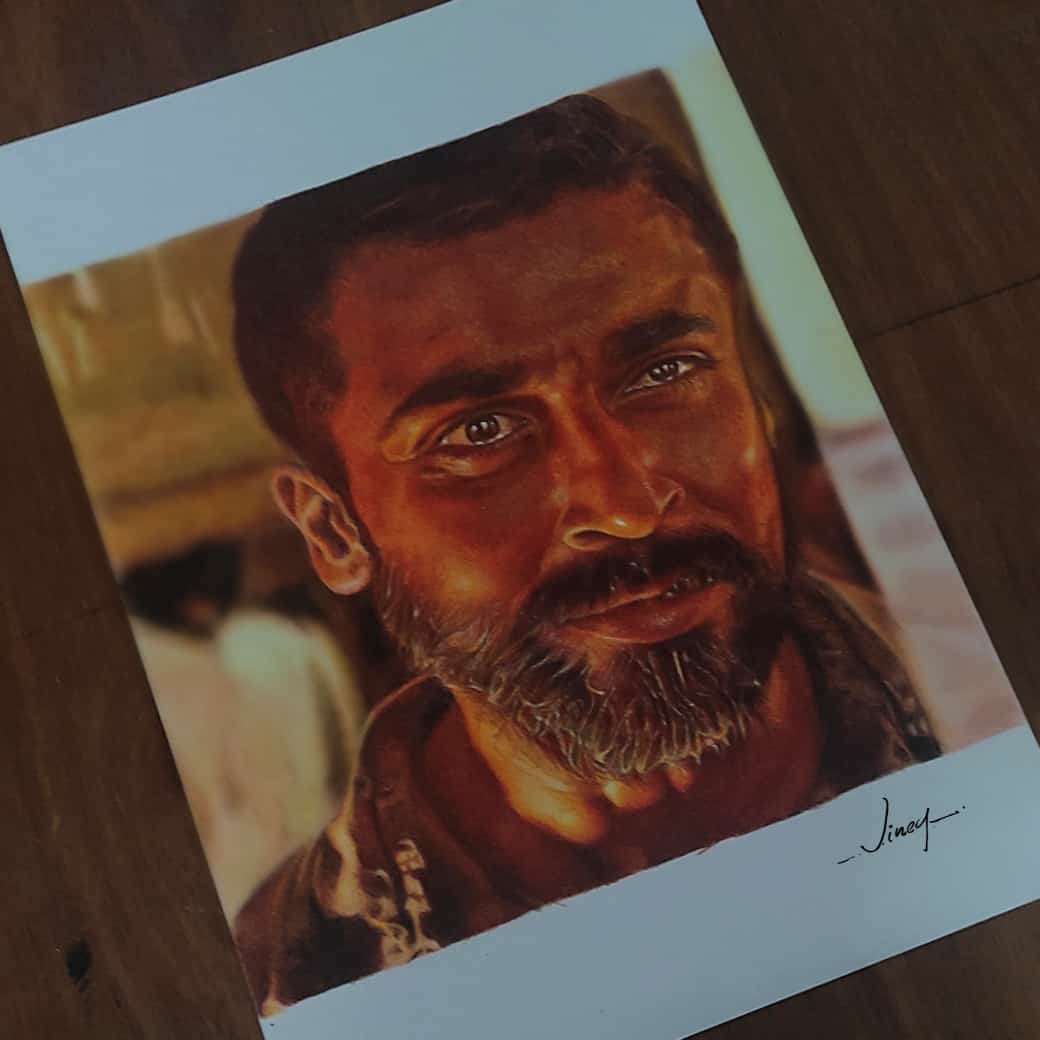 rameshlaus's tweet photo. A art By Suriya fan 👌🏻

He took 88 hours to complete this painting👏🏻

Kudos @vinayartifex !!

@suriya_offl https://t.co/XeLjNVUZ0d