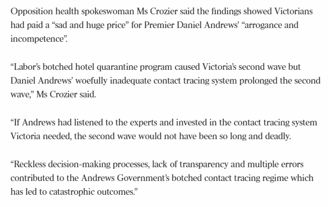 Sorry  @rachelbaxendale but these comments from  @georgiecrozier aren't actually part of the report and you've failed to highlight that.  #auspol  #springst  #MurdochRoyalCommission  #thisisnotjournalism