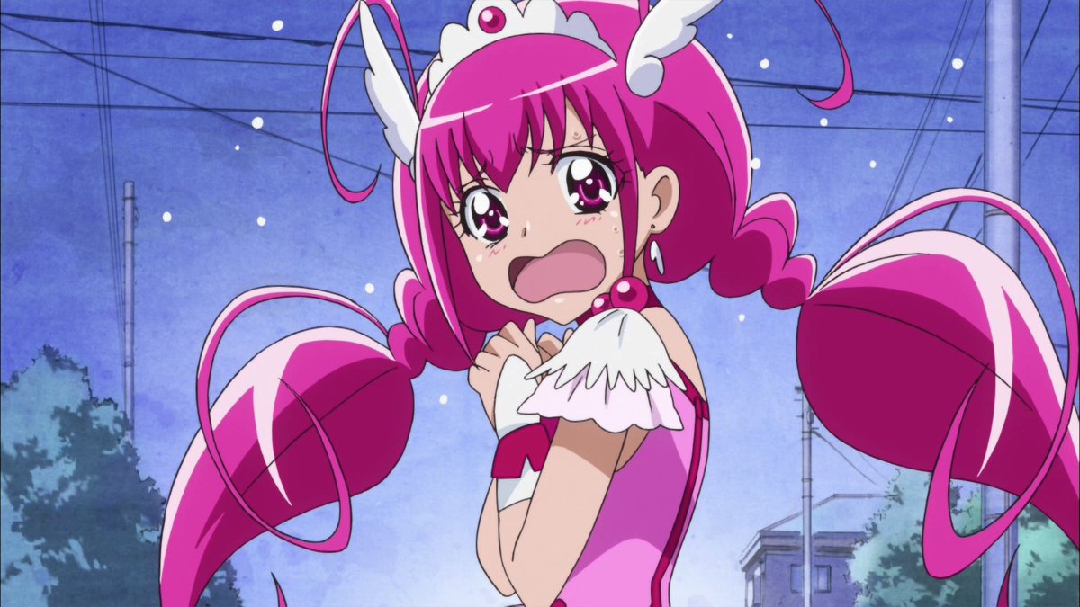 Hetax Film スマイルプリキュアの第1話 を再見 キュアハッピーこと星空みゆきさんは動くだけで面白い典型的なアニメの主人公 ありきたりな表現ですが出会いから初変身までまさに王道 まずはつかみはオッケーな第 1話ですなw スマプリはある意味