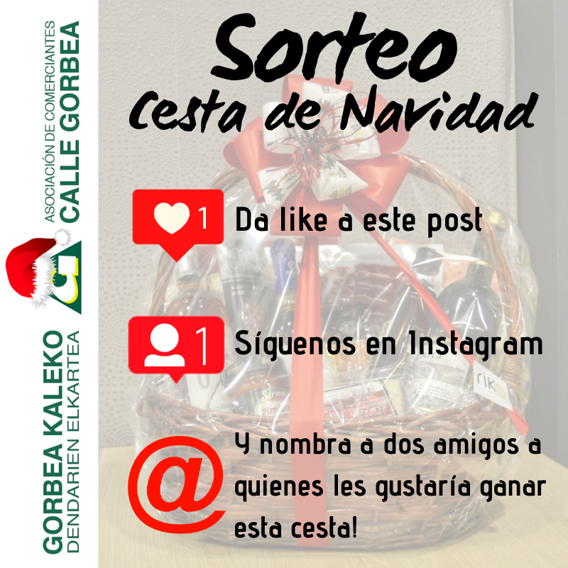 <a href="/CalleGorbea/">AsociacionCalleGorbea</a> en colaboración con <a href="/arabadendak/">ArabaDendak</a> y <a href="/ComercioVitoria/">AsociacionComercioVitoria</a> queremos celebrar la #Navidad junto a vosotros!🥳#comerciolocal

Y vamos a sortear esta cesta de Navidad en Instagram hasta el jueves 17 de diciembre a las 23:00h

#arabadendak #comerciovitoria #vitoriagasteiz