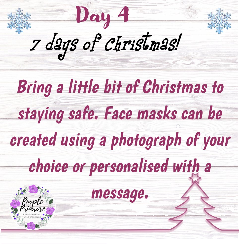 pplprimrose's tweet photo. Happy Monday!
My morning started with a rainbow (always a good sign) and is becoming good day.
We have reached day 4 of our 7 days of Christmas and wanted to share our face masks. The masks can be personalised with business logos, photographs and messages.
https://t.co/DANUHcs4ep https://t.co/bD838EhnJ3