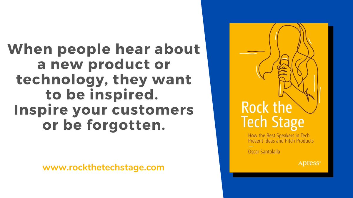 timetoshinepc's tweet photo. When people hear about a new product or technology, they want to be inspired. Inspire your customers or be forgotten.
https://t.co/VK5mcedWz0
#rockthetechstage #tech #presentationskills #presentationhacks #techevents #technology #startup #startups #newtechnologies https://t.co/7WfHO3hgbX