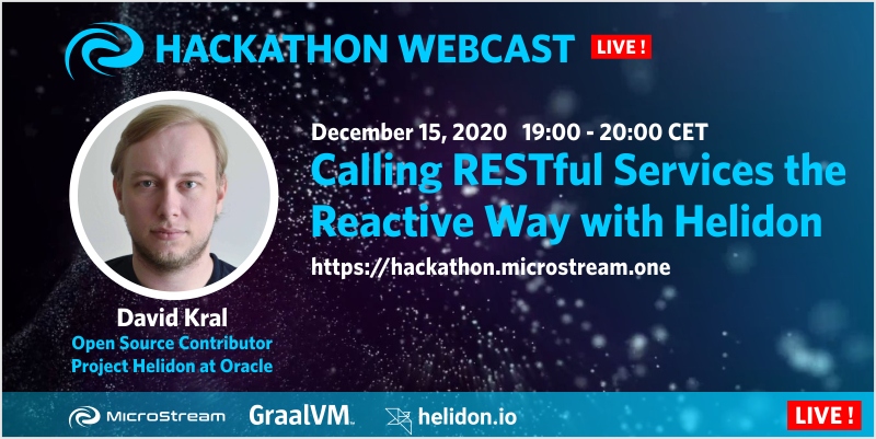 microstreamOne's tweet image. Tomorrow 19:00 CET Live-Session: Calling RESTful Services the Reactive Way with #Helidon - with David Kral @helidon_project
Join Session: hackathon.microstream.one
Win $20,000 #MicroStreamHackathon prize & win $2,500 Helidon Award!
#MicroStream