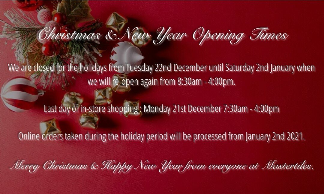 MasterTiles_'s tweet photo. Wishing everybody a Merry Christmas and a happy new year from everyone at Mastertiles. Thank you to all our customers for your continued support during 2020.
#tiles #mastertiles #hove #hollingbury https://t.co/QeANWJPE9x