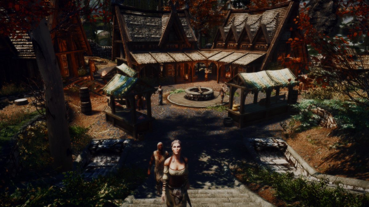ドカベン Skyrim スカイリム スカイリムse 環境リニューアルで４kテクスチャもりもり入れてもまだgpu使用率50 なんだけど ﾟdﾟ 今回遠景modとリシェード導入してみたけどかなり印象変わってイイね はよbbaいじりまで行きたいなｗｗ