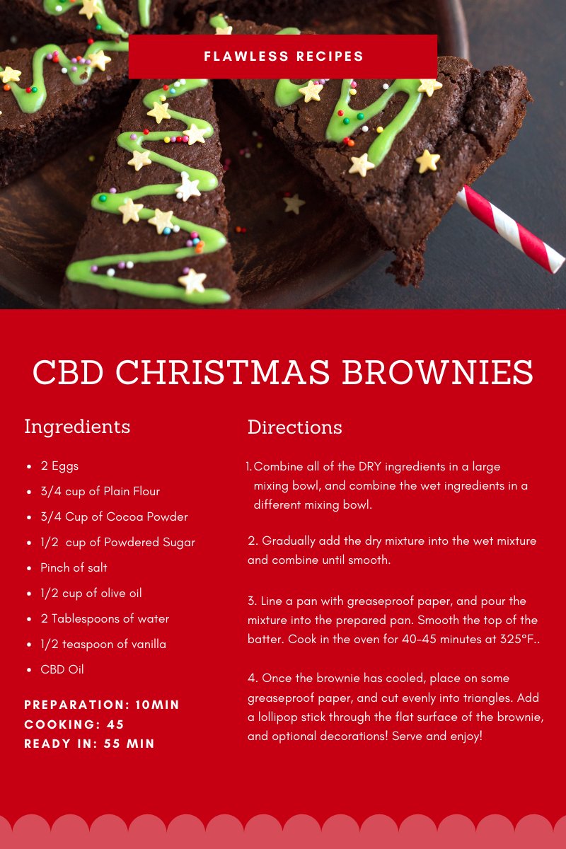 FlawlessCBD's tweet photo. Only 11 days left until Christmas 🎄 

Bake the ultimate treat this Christmas with our delicious CBD brownie recipe! These delicious gooey brownies are guaranteed to leave you feeling relaxed this Christmas!⛄️

Shop oils:
https://t.co/fN1kvnaO1q https://t.co/t4hTM8flcr