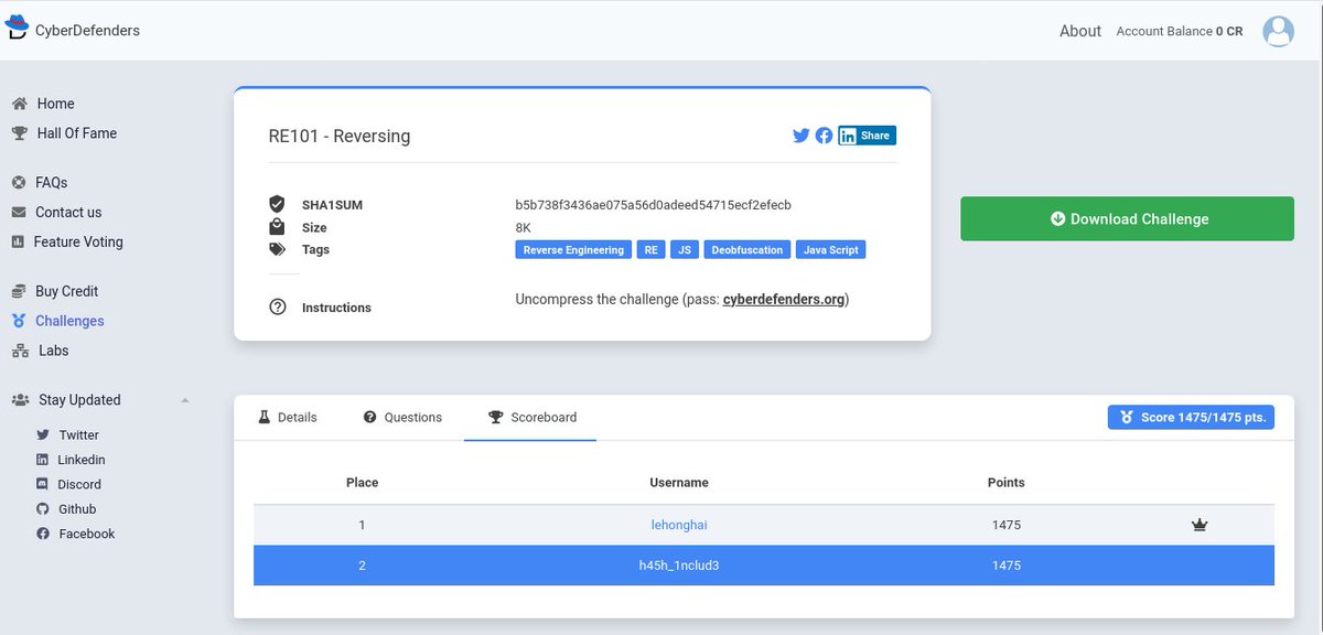 1nclud3's tweet image. Check the new reversing challenge from @CyberDefenders     

Link: cyberdefenders.org/labs/36

PS: Don&apos;t ever make your own encryption 😉

#Malware #reversengineering #encryption