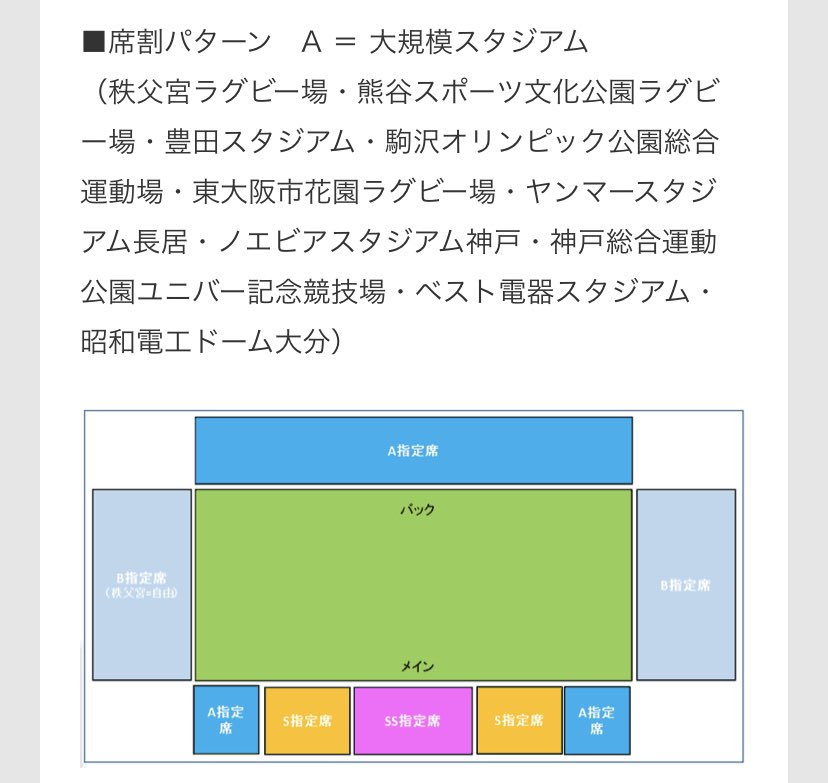 いなさん 2枚目の画像の上に座席表は こちらみたいなこと書いてるとこを押したら各会場の詳細が出てきますよ ちなみに自由席は立ち見エリアになります いなさん 2枚目の画像の上に座席表は こちらみたいなこと書いてるとこを押したら各会場の詳細が出てきますよ ちなみに自由席は立ち見エリアになります