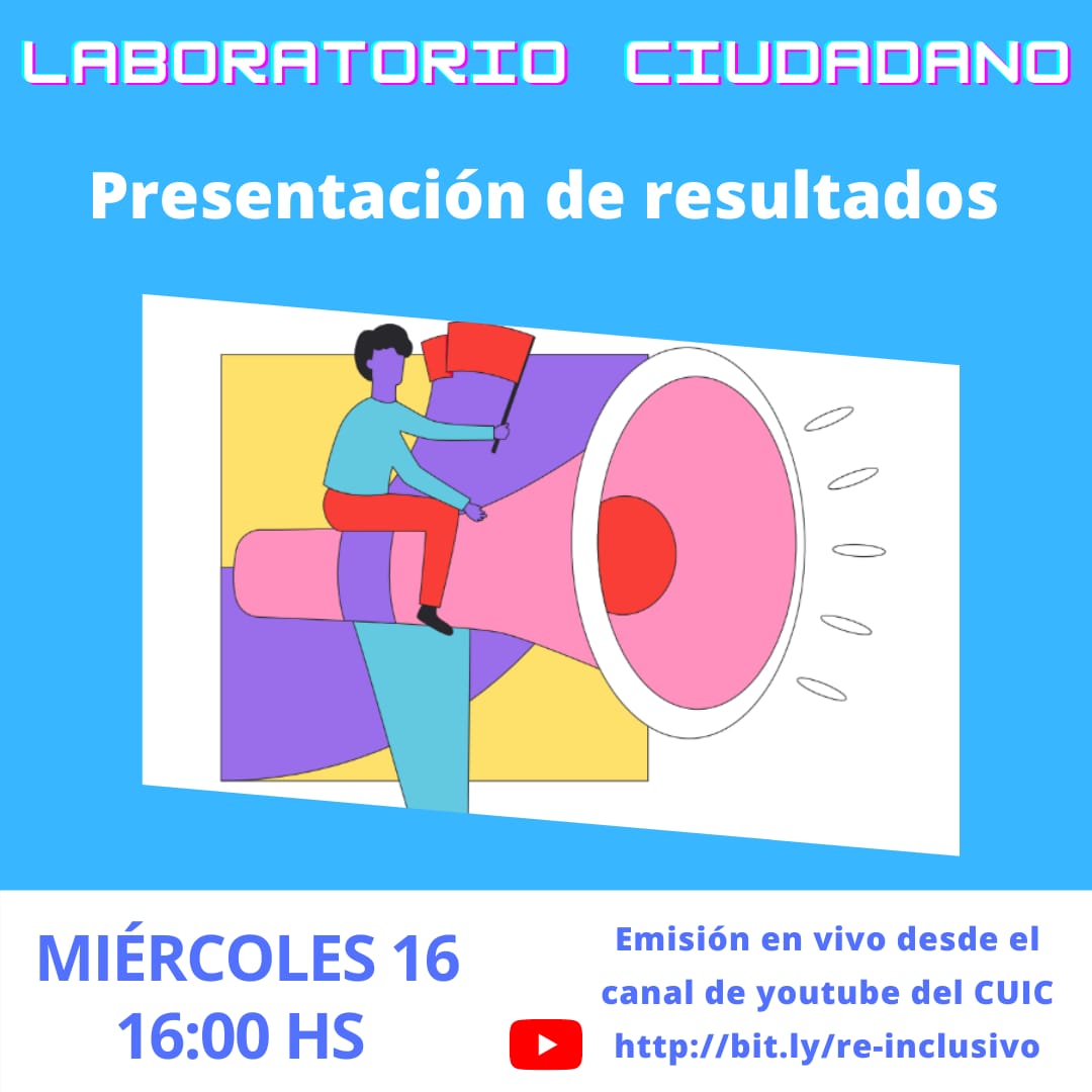 ExtensionExa's tweet photo. El próximo miércoles 16 a las 16 horas se realizará una presentación de los resultados del primer laboratorio de innovación ciudadana. La transmisión se realizará por el canal de Youtube del CUIC en el siguiente enlace https://t.co/1F8s1fJ64T https://t.co/cnXZidDjQB