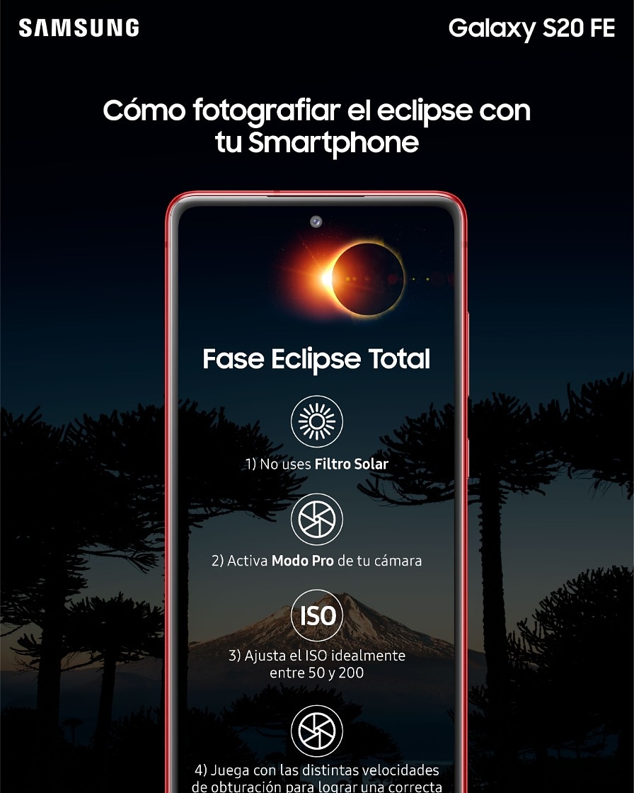zoomtecnochile's tweet photo. Y tú cómo verás el eclipse #s20faneclipse @SamsungChile https://t.co/ngFQkZ7A1z