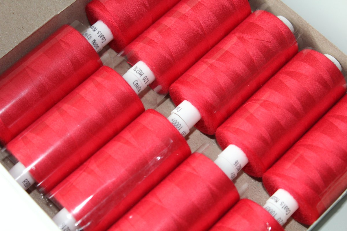 Stickapin's tweet image. Box of 10 Coats Moon Sewing Overlocking Polyester thread.  ebay.us/yPNXN6 via @eBay_UK #Coats #Coatsmoon #overlocking #overlockingthread #sewing #mending #diyfashion #handmadeisbest #makeitsew